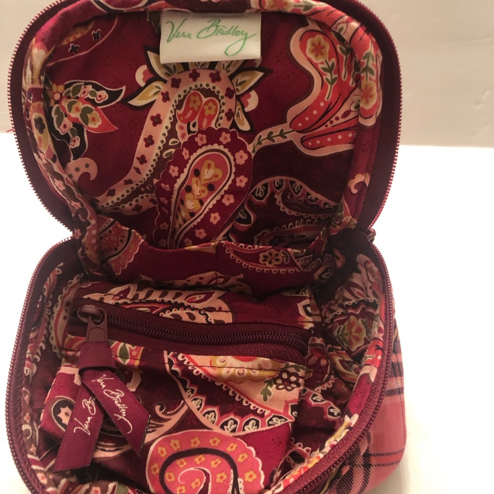 Vera Bradley jewelry organizer, Plum, coral, green - Picture 4 of 9